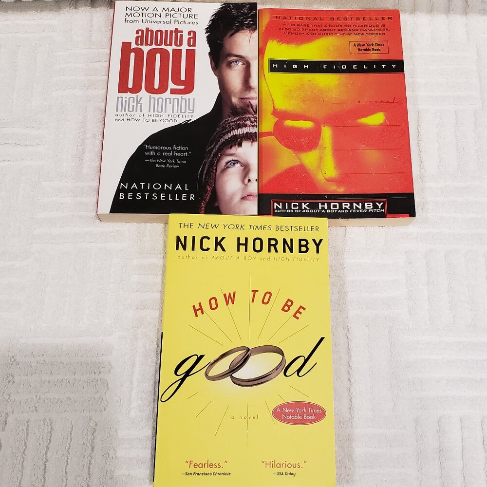 Nick Hornby X 3 📚 Softcover Paperback Books Bundle
